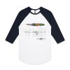 AS Colour - 3/4 Raglan Baseball Sleeve Tee Thumbnail