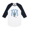 AS Colour - 3/4 Raglan Baseball Sleeve Tee Thumbnail