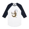 AS Colour - 3/4 Raglan Baseball Sleeve Tee Thumbnail