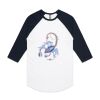 AS Colour - 3/4 Raglan Baseball Sleeve Tee Thumbnail