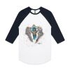 AS Colour - 3/4 Raglan Baseball Sleeve Tee Thumbnail