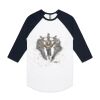 AS Colour - 3/4 Raglan Baseball Sleeve Tee Thumbnail