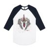 AS Colour - 3/4 Raglan Baseball Sleeve Tee Thumbnail