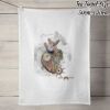 100% Linen Tea Towel - Off White Thumbnail