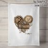 100% Linen Tea Towel - Off White Thumbnail