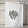 100% Linen Tea Towel - Off White Thumbnail