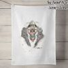 100% Linen Tea Towel - Off White Thumbnail