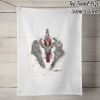 100% Linen Tea Towel - Off White Thumbnail
